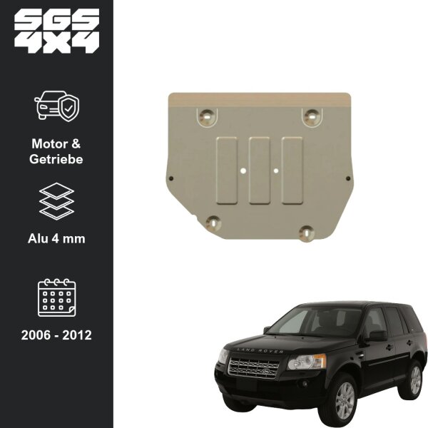 Unterfahrschutz Land Rover Freelander II | 10/2006 - 2012 | Motor & Getriebe | Alu 4 mm