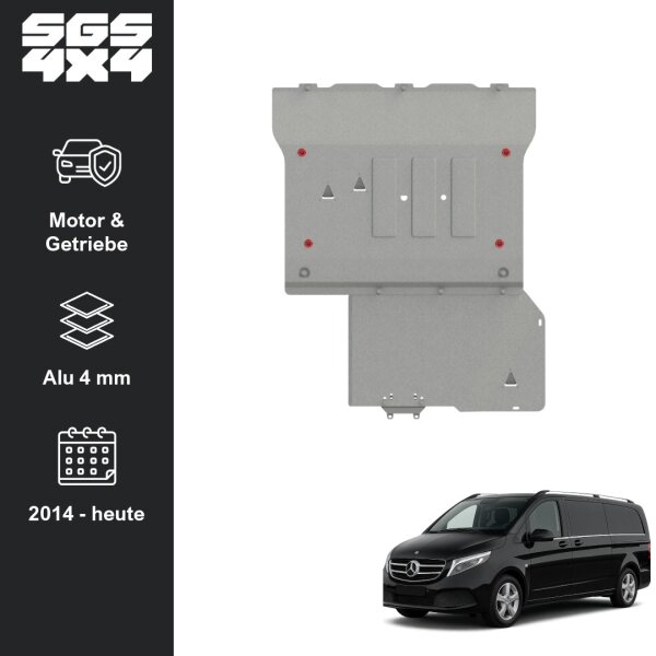 Unterfahrschutz Mercedes-Benz V-Klasse | 10/2014 - | Motor & Getriebe | Alu 4 mm