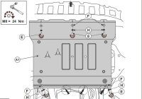 Unterfahrschutz Mercedes-Benz V-Klasse | 10/2014 - | Motor & Getriebe | Alu 4 mm