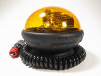 Rundumleuchte  12-V inkl. Magnet-Saugfuß, Spiralkabel