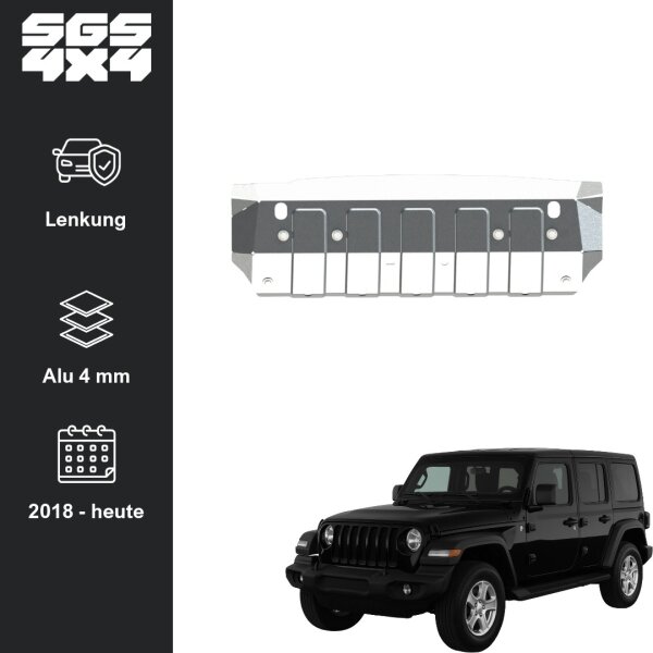 Unterfahrschutz Jeep Wrangler | 08/2018 - | Lenkung | Alu 4 mm