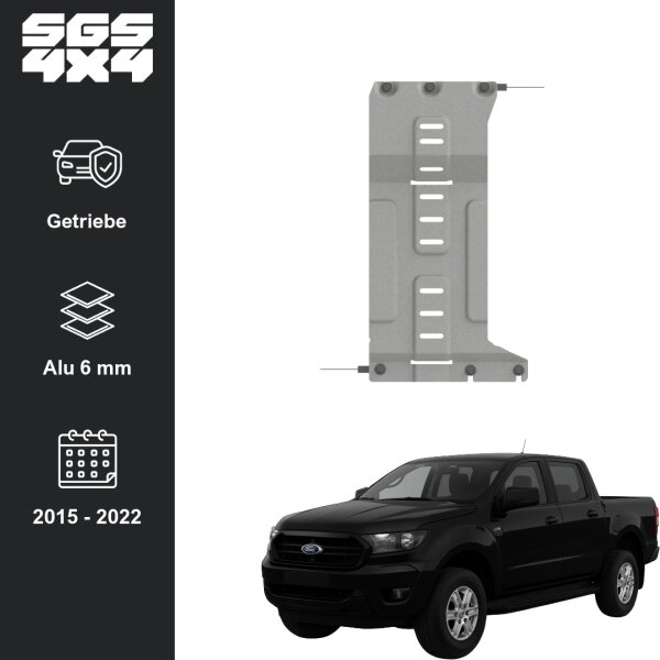 Unterfahrschutz Ford Ranger | 2015 - 2022 | Getriebe  | Alu 6 mm