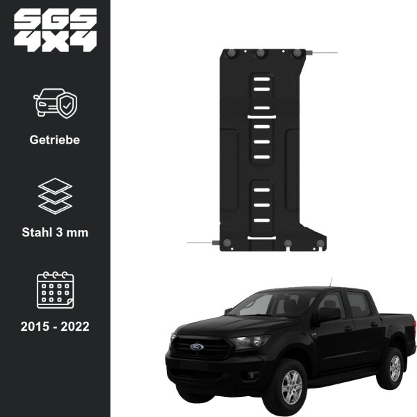Unterfahrschutz Ford Ranger | 2015 - 2022 | Getriebe  | Stahl 3 mm