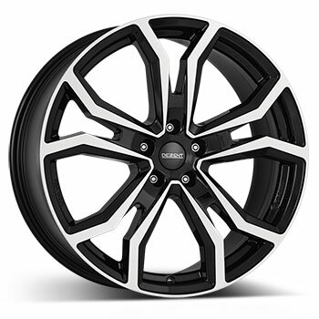 8 x 20 ET 35DEZENT Felge für Suzuki SX4 in schwarz/poliert