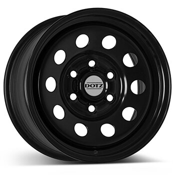 8 x 16 ET 37 DOTZ 4x4 Felge für Mercedes Benz Sprinter / Sprinter Van in schwarz