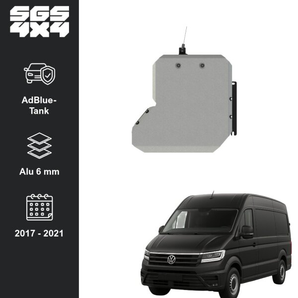 Unterfahrschutz VW Crafter Heck-, Frontantrieb/ 4WD Allrad | 2017 - 2021| AdBlue Tank | Alu 6 mm