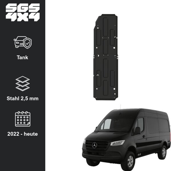 Skid Plate for fuel tank  |  Mercedes-Benz Sprinter