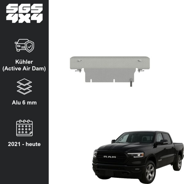 Unterfahrschutz Dodge RAM 1500 | 2021 - heute | Kühler (mit Active Air Dam) | Alu 6 mm