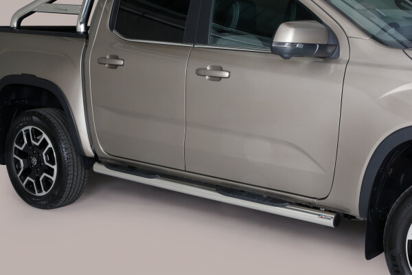 Trittbrett VW Amarok 2023 - heute ø 76, poliert - große Trittfläche