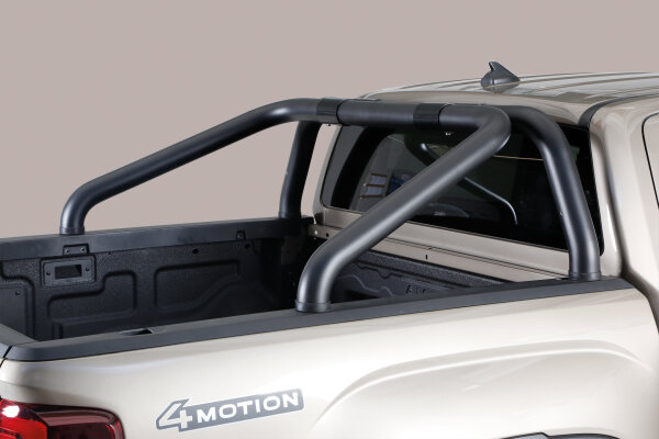 Design Überrollbügel Edelstahl VW Amarok 2023 - heute ø 76, schwarz