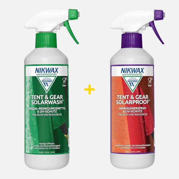 Bundle: Tent & Gear SolarProof 500 ml + Tent & Gear SolarWash Spray-On 500 ml