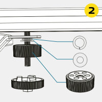 Dachzelt LockMagnet Diebstahlsicherung (2x Set | 4x Stk.)