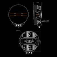 FOR9T DRAGON DRIVE 9″ DRIVING LIGHT (EC Zulassung)