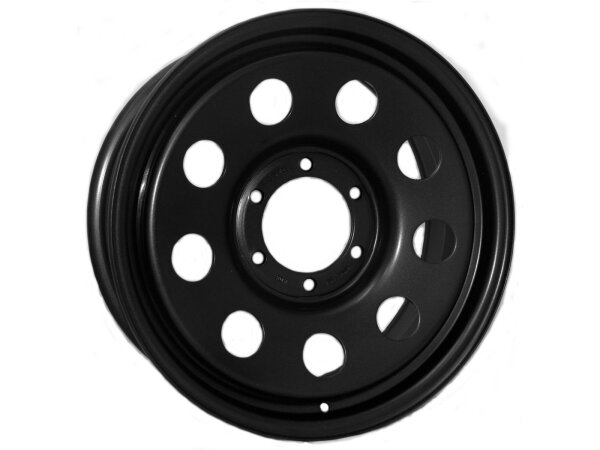 Stahlfelge Typ TRAK 6x16 ET0 5-139.7,Ø108, schwarz matt