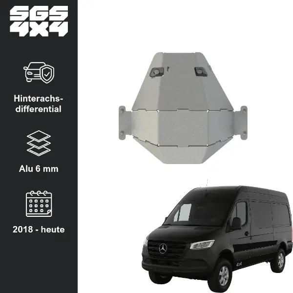 Unterfahrschutz Hinterachsdifferential aus Aluminium